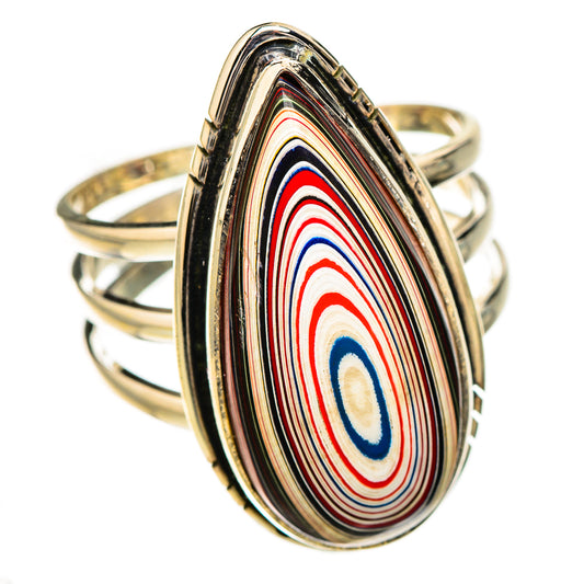Fordite Rings handcrafted by Ana Silver Co - RING126906 - Photo 2