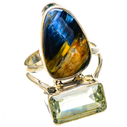 Pietersite, Green Amethyst Rings handcrafted by Ana Silver Co - RING126908 - Photo 2