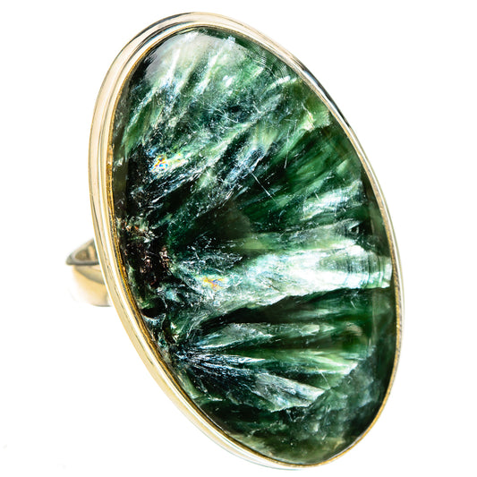Seraphinite Rings handcrafted by Ana Silver Co - RING126915 - Photo 2
