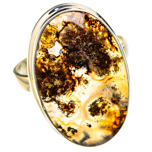 Indonesian Plume Agate Rings handcrafted by Ana Silver Co - RING126916 - Photo 2
