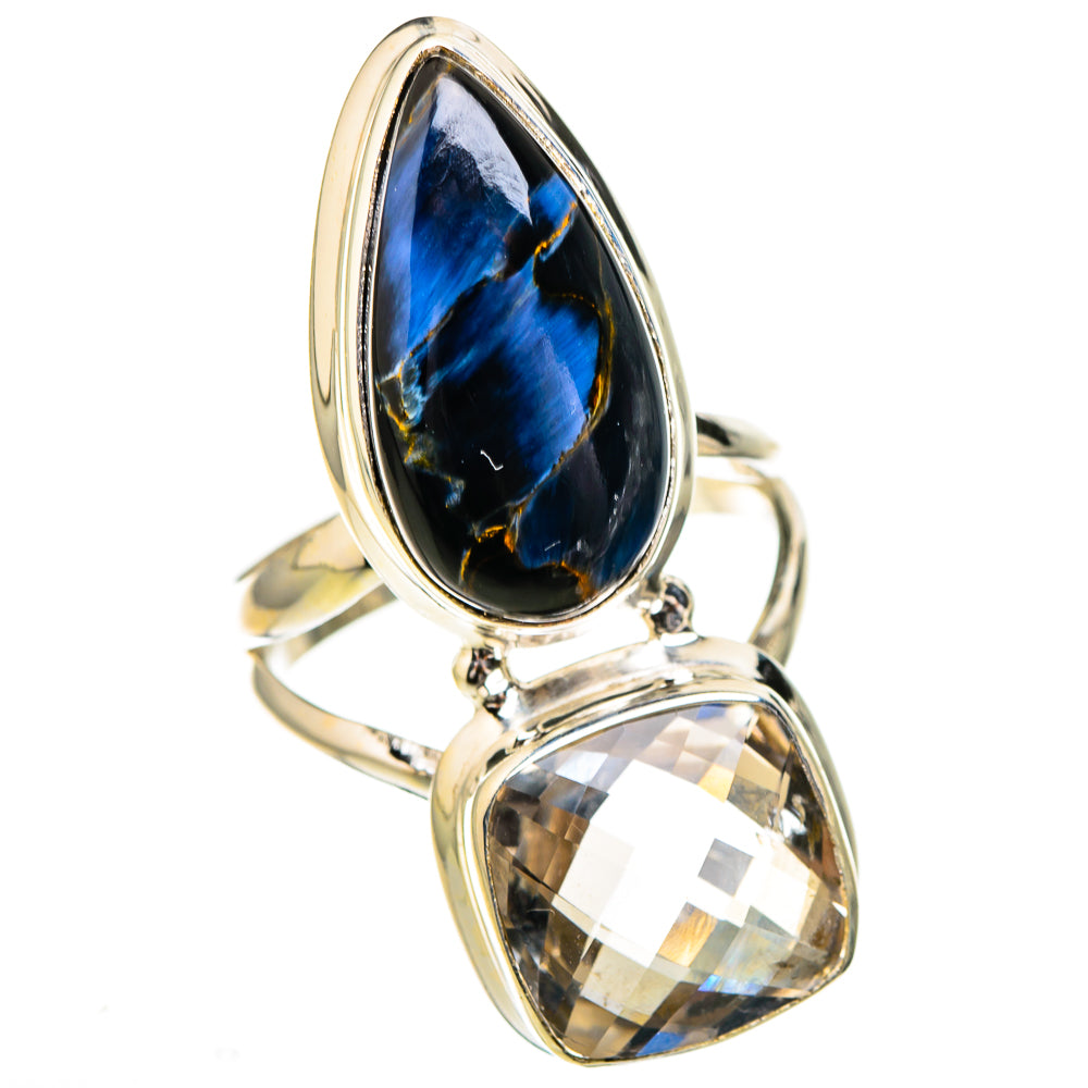 Pietersite, White Quartz Rings handcrafted by Ana Silver Co - RING126921 - Photo 2