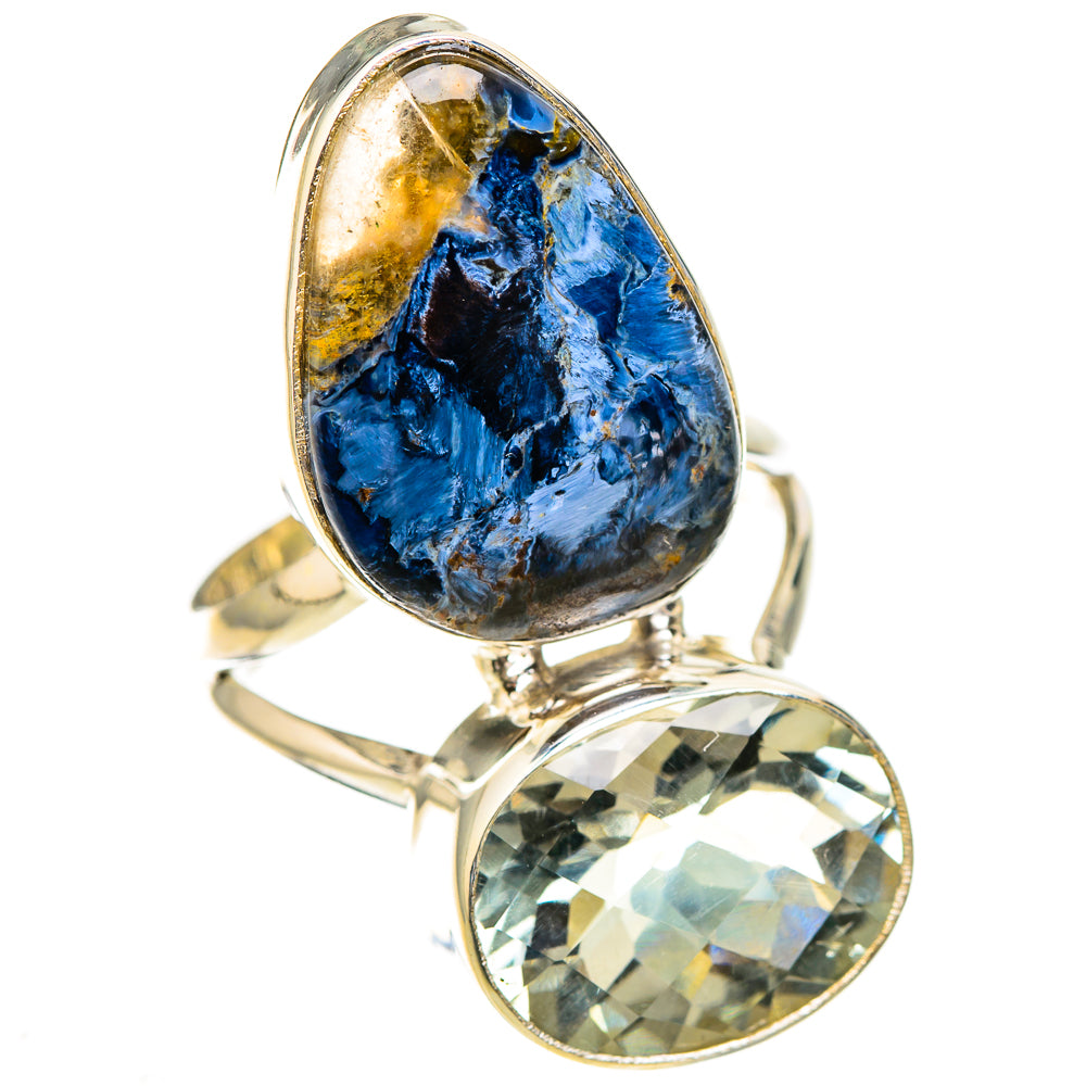 Pietersite, White Quartz Rings handcrafted by Ana Silver Co - RING126922 - Photo 2
