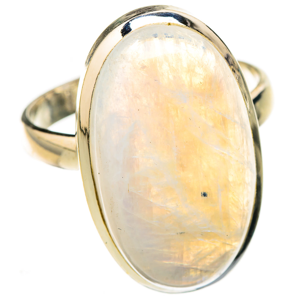 Rainbow Moonstone Rings handcrafted by Ana Silver Co - RING126923 - Photo 2
