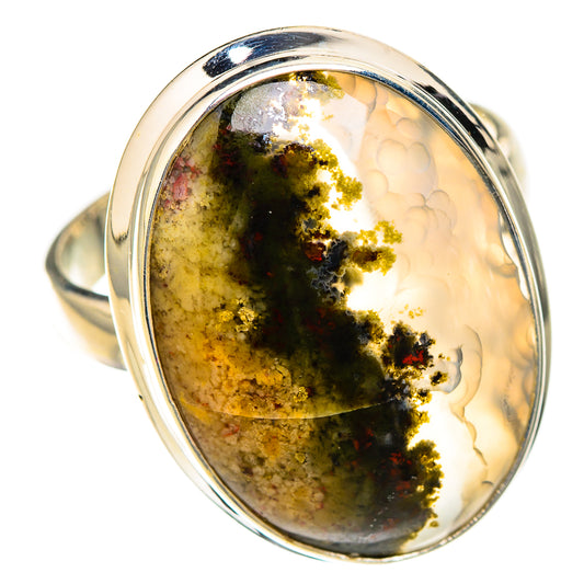 Indonesian Plume Agate Rings handcrafted by Ana Silver Co - RING126931 - Photo 2