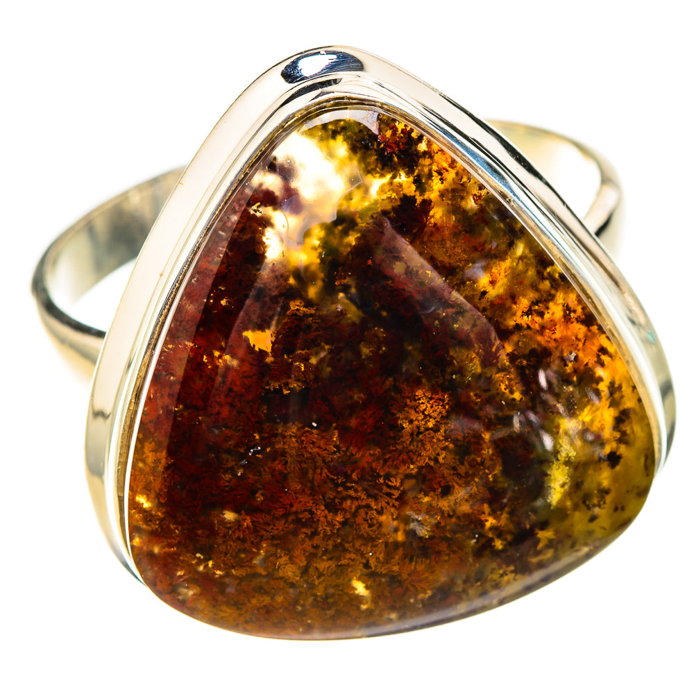Indonesian Plume Agate Rings handcrafted by Ana Silver Co - RING126939 - Photo 2