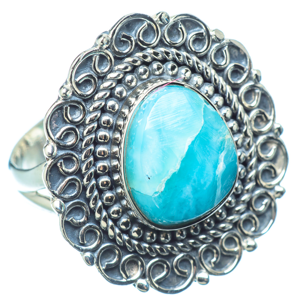 Larimar Rings handcrafted by Ana Silver Co - RING12695 - Photo 2
