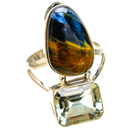 Pietersite, Green Amethyst Rings handcrafted by Ana Silver Co - RING126952 - Photo 2