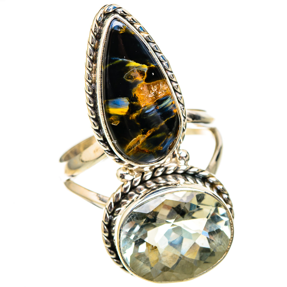 Pietersite, White Quartz Rings handcrafted by Ana Silver Co - RING126964 - Photo 2
