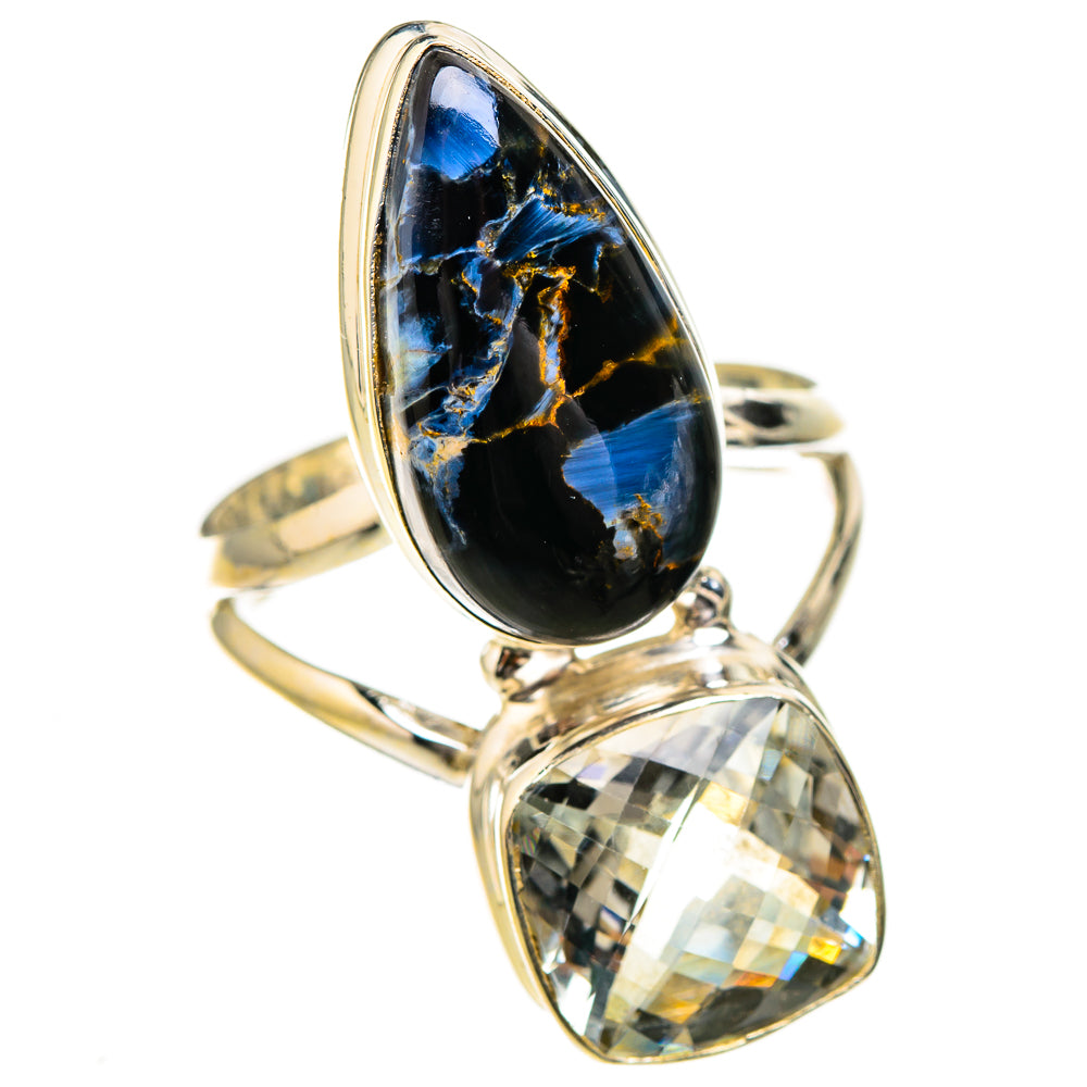 Pietersite, White Quartz Rings handcrafted by Ana Silver Co - RING126965 - Photo 2