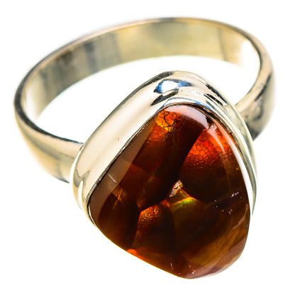 Mexican Fire Agate Rings handcrafted by Ana Silver Co - RING126999 - Photo 2