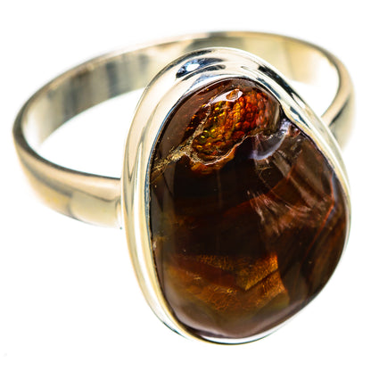 Mexican Fire Agate Rings handcrafted by Ana Silver Co - RING127000 - Photo 2