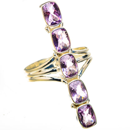 Pink Amethyst Rings handcrafted by Ana Silver Co - RING127008 - Photo 2