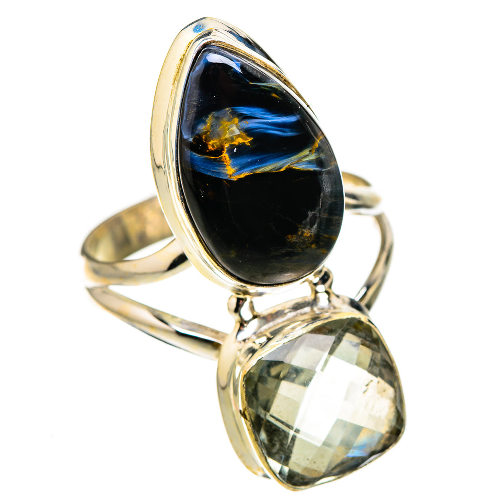 Pietersite, White Quartz Rings handcrafted by Ana Silver Co - RING127019 - Photo 2