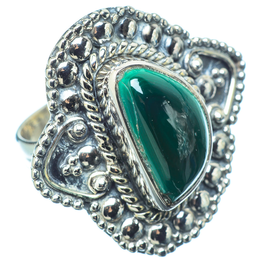 Malachite Rings handcrafted by Ana Silver Co - RING12702