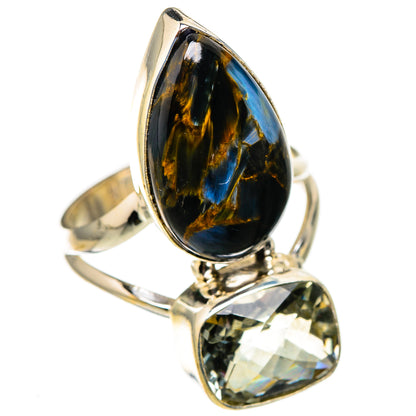 Pietersite, White Quartz Rings handcrafted by Ana Silver Co - RING127037 - Photo 2