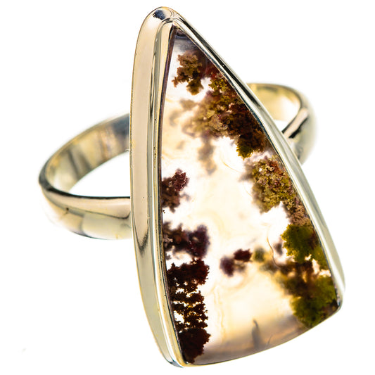 Indonesian Plume Agate Rings handcrafted by Ana Silver Co - RING127042 - Photo 2