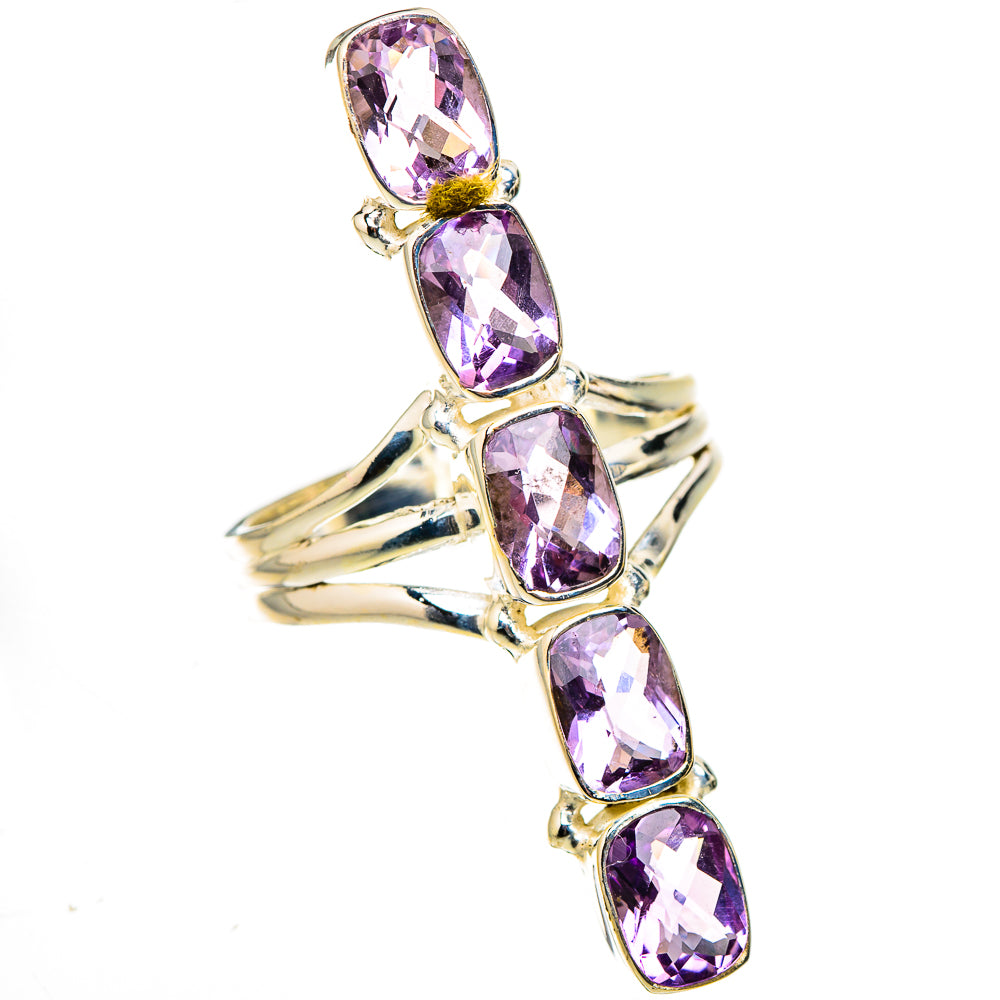 Pink Amethyst Rings handcrafted by Ana Silver Co - RING127046 - Photo 2