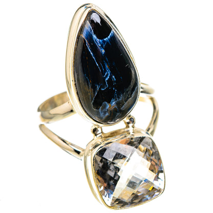 Pietersite, White Quartz Rings handcrafted by Ana Silver Co - RING127049 - Photo 2