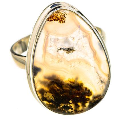 Indonesian Plume Agate Rings handcrafted by Ana Silver Co - RING127059 - Photo 2