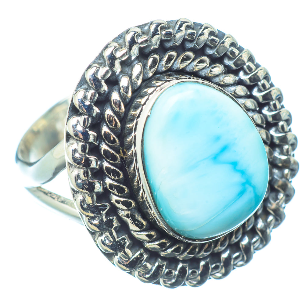 Larimar Rings handcrafted by Ana Silver Co - RING12706