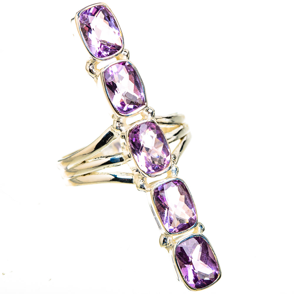 Pink Amethyst Rings handcrafted by Ana Silver Co - RING127062 - Photo 2