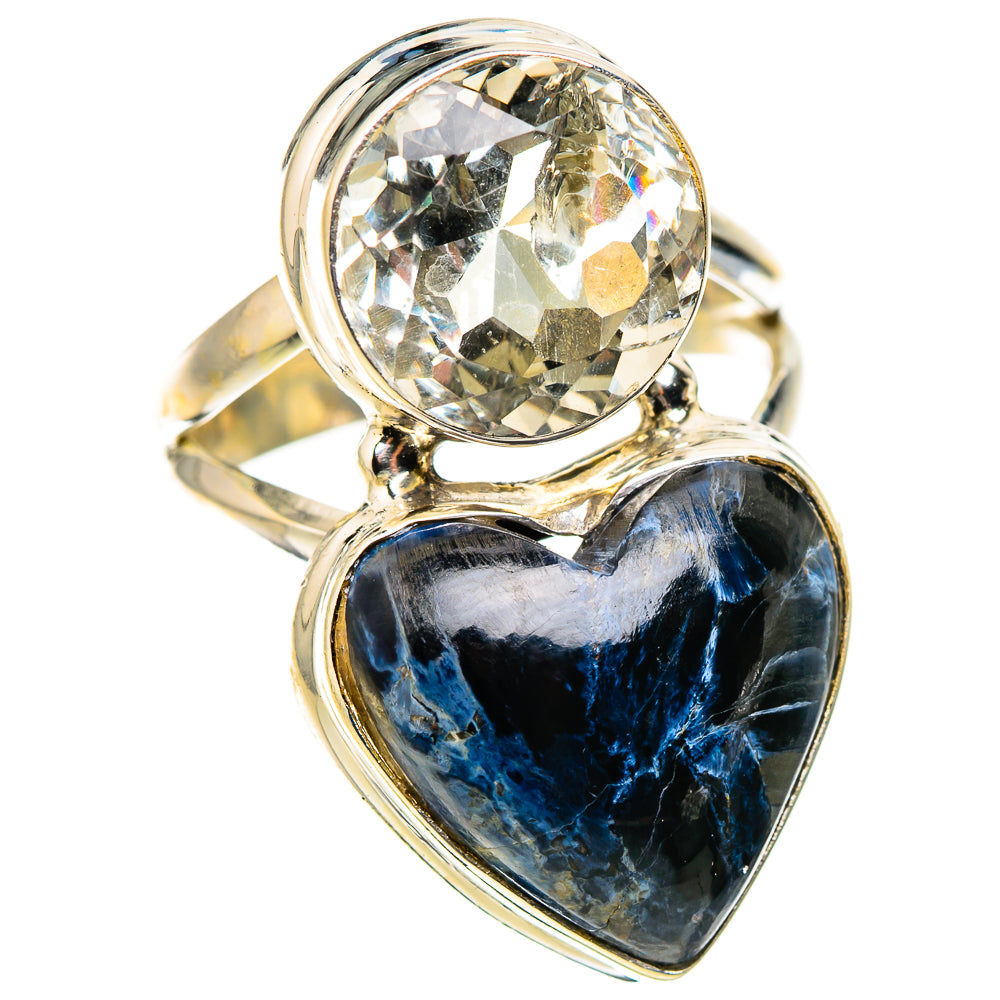 Pietersite, White Quartz Rings handcrafted by Ana Silver Co - RING127064 - Photo 2