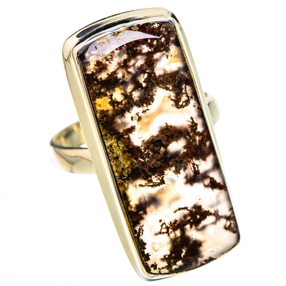 Indonesian Plume Agate Rings handcrafted by Ana Silver Co - RING127072 - Photo 2