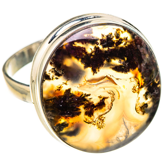 Indonesian Plume Agate Rings handcrafted by Ana Silver Co - RING127073 - Photo 2