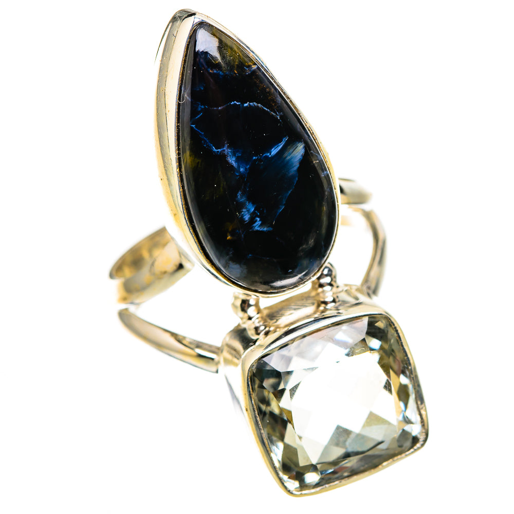 Pietersite, White Quartz Rings handcrafted by Ana Silver Co - RING127077 - Photo 2
