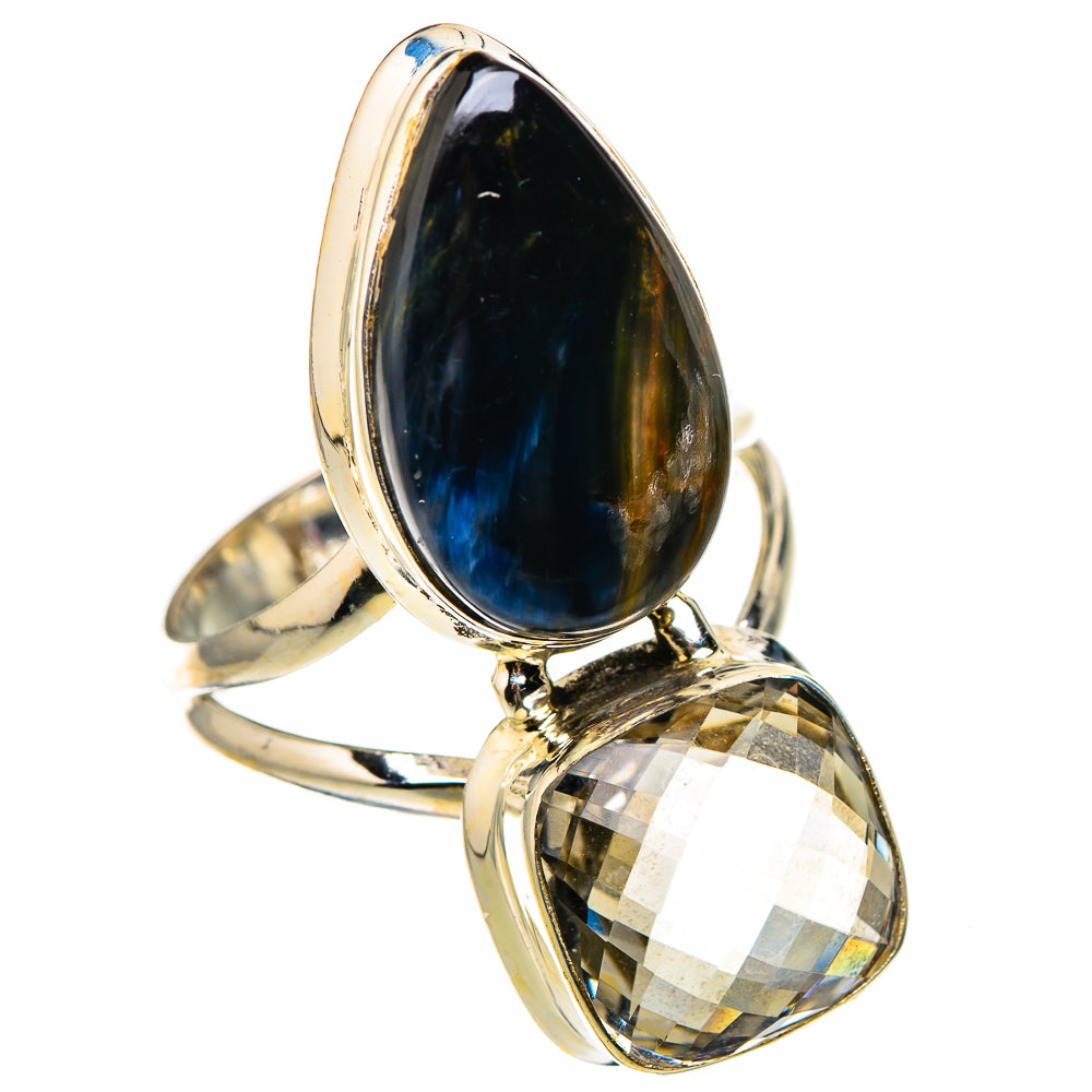 Pietersite, White Quartz Rings handcrafted by Ana Silver Co - RING127089 - Photo 2