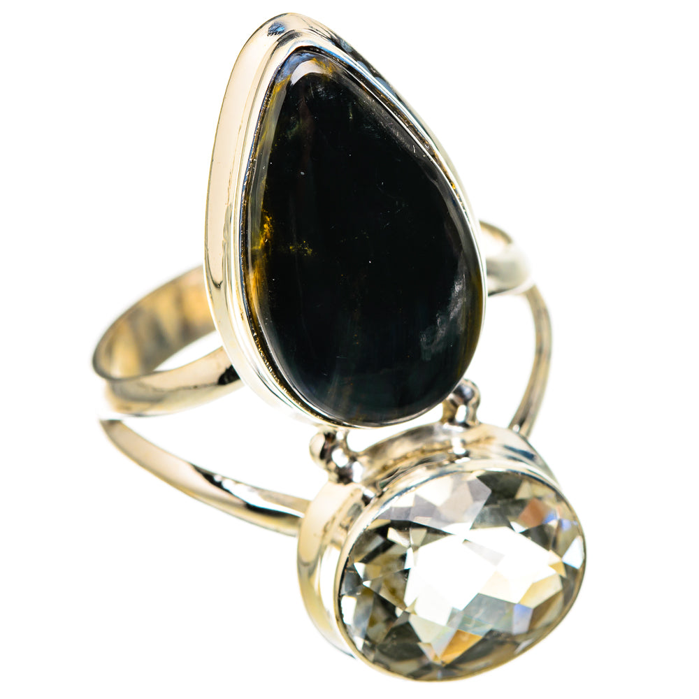 Pietersite, White Quartz Rings handcrafted by Ana Silver Co - RING127090 - Photo 2