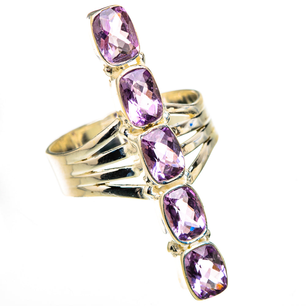 Pink Amethyst Rings handcrafted by Ana Silver Co - RING127105 - Photo 2