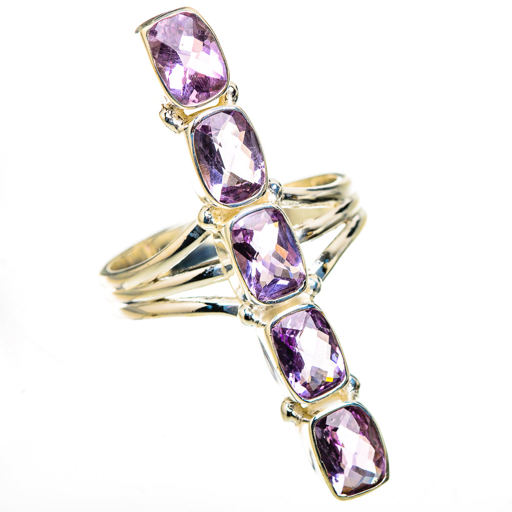 Pink Amethyst Rings handcrafted by Ana Silver Co - RING127132 - Photo 2