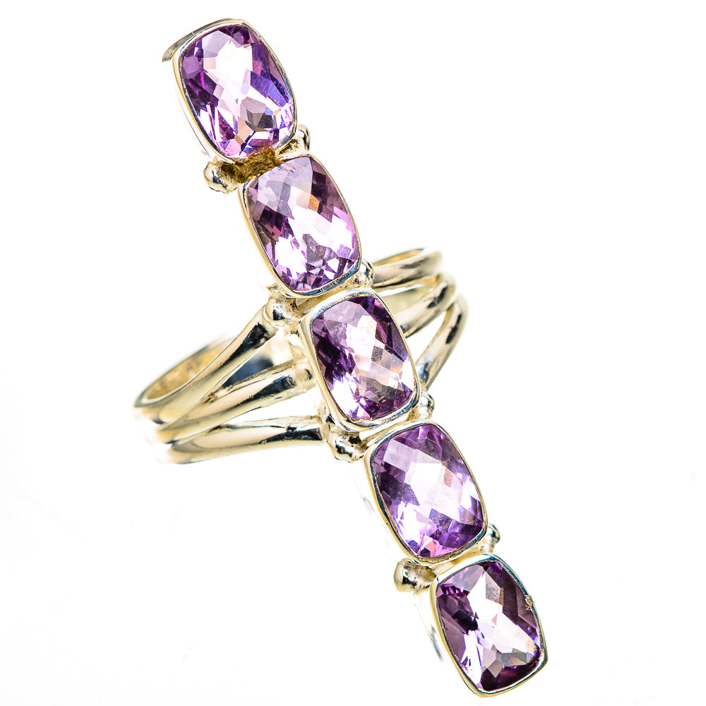 Pink Amethyst Rings handcrafted by Ana Silver Co - RING127135 - Photo 2