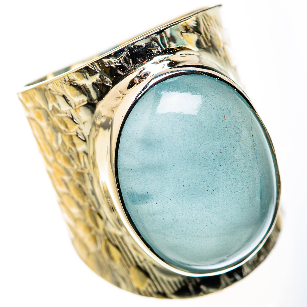Aquamarine Rings handcrafted by Ana Silver Co - RING127138 - Photo 2