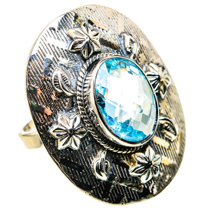 Blue Topaz Rings handcrafted by Ana Silver Co - RING127154 - Photo 2