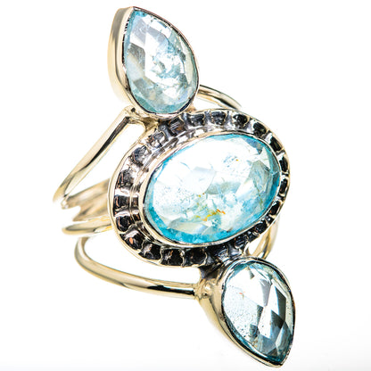 Blue Topaz Rings handcrafted by Ana Silver Co - RING127168 - Photo 2