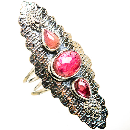 Pink Tourmaline Rings handcrafted by Ana Silver Co - RING127170 - Photo 2