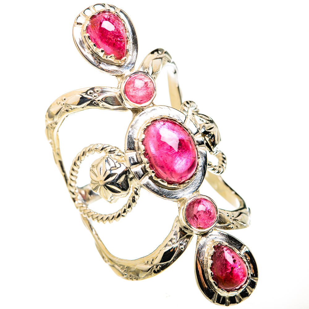 Pink Tourmaline Rings handcrafted by Ana Silver Co - RING127171 - Photo 2