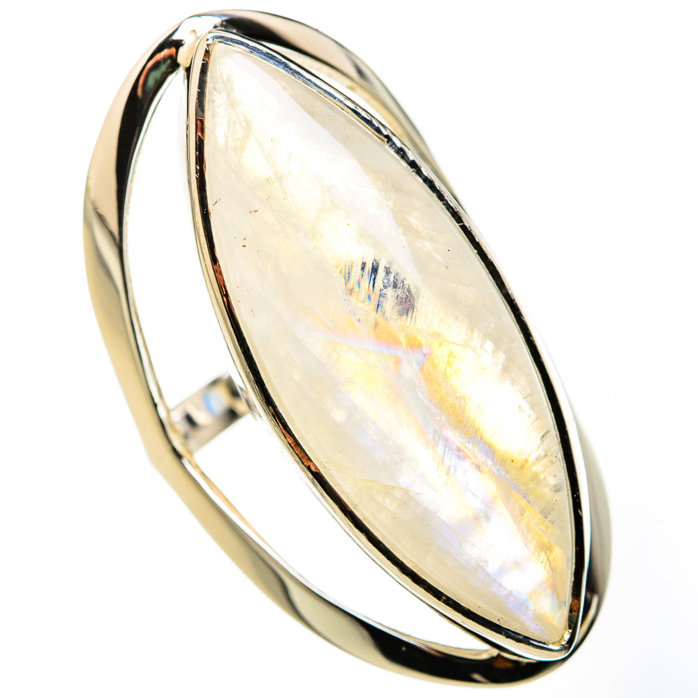 Rainbow Moonstone Rings handcrafted by Ana Silver Co - RING127198 - Photo 2