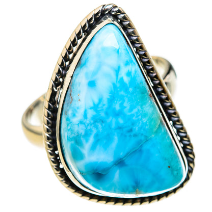 Larimar Rings handcrafted by Ana Silver Co - RING127203 - Photo 2