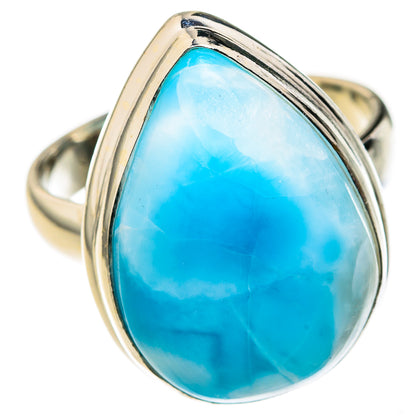 Larimar Rings handcrafted by Ana Silver Co - RING127205 - Photo 2