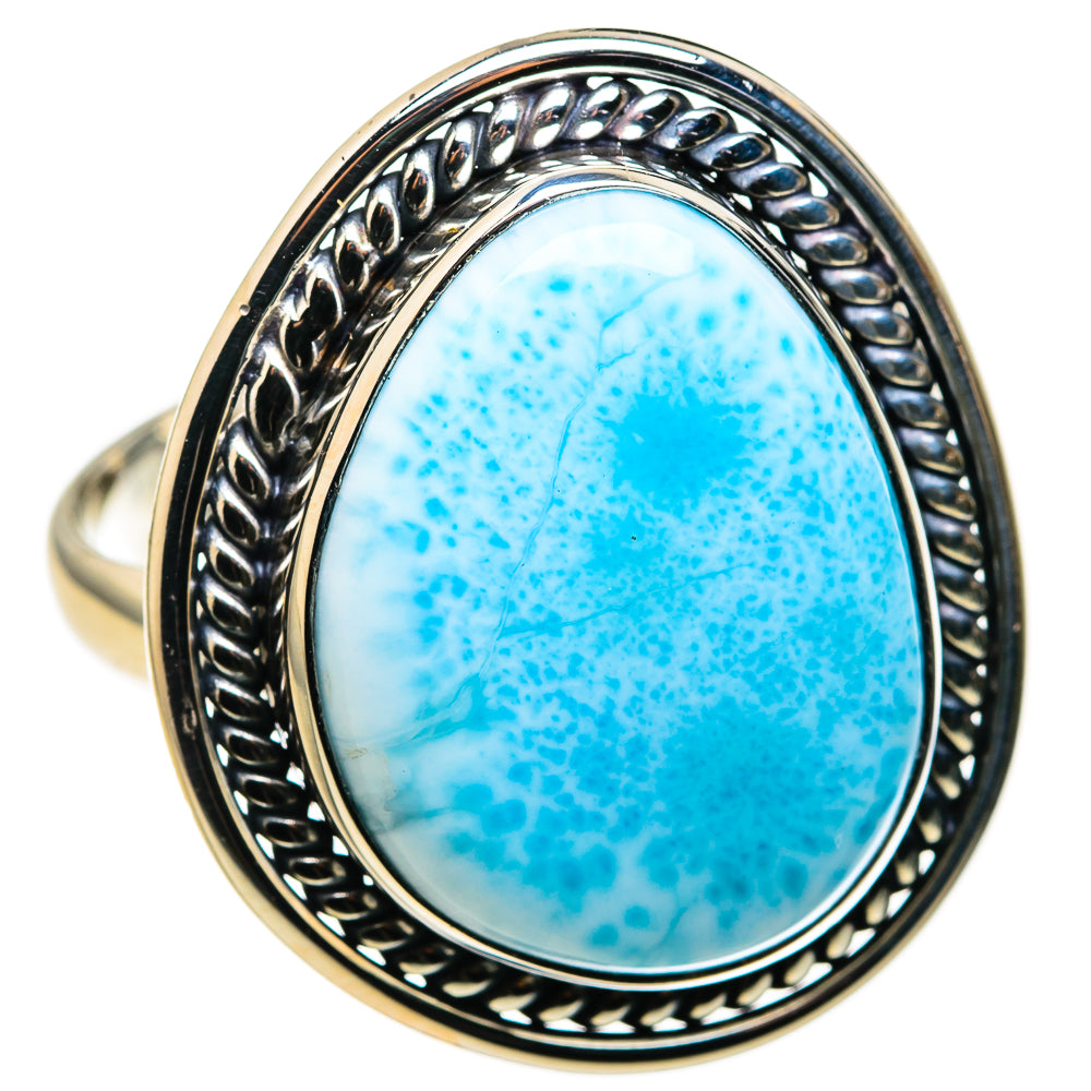 Larimar Rings handcrafted by Ana Silver Co - RING127206 - Photo 2