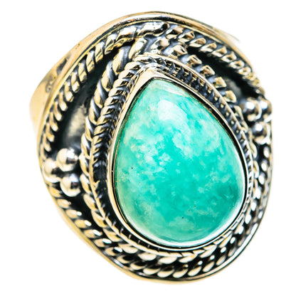 Amazonite Rings handcrafted by Ana Silver Co - RING127207 - Photo 2