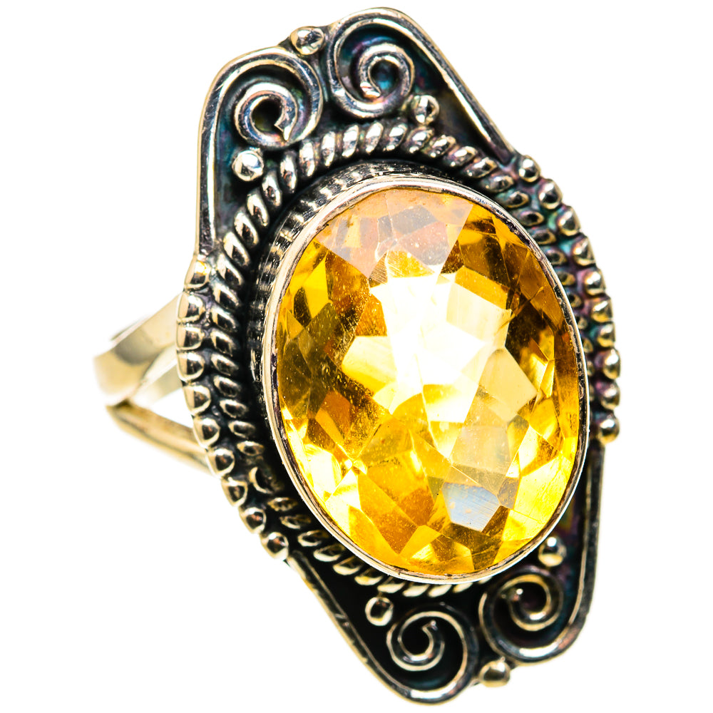 Citrine Rings handcrafted by Ana Silver Co - RING127213 - Photo 2