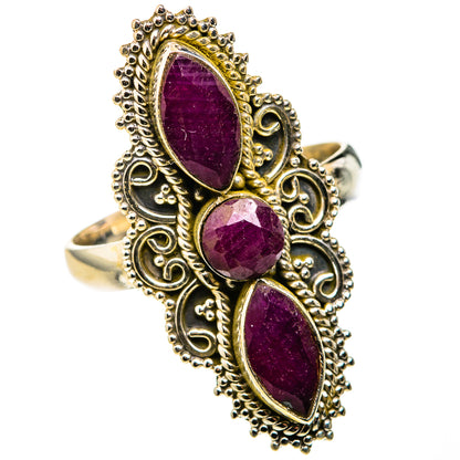 Red Sillimanite Rings handcrafted by Ana Silver Co - RING127215 - Photo 2