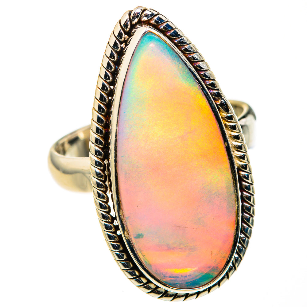 Ethiopian Opal Rings handcrafted by Ana Silver Co - RING127227 - Photo 2