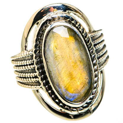 Labradorite Rings handcrafted by Ana Silver Co - RING127230 - Photo 2