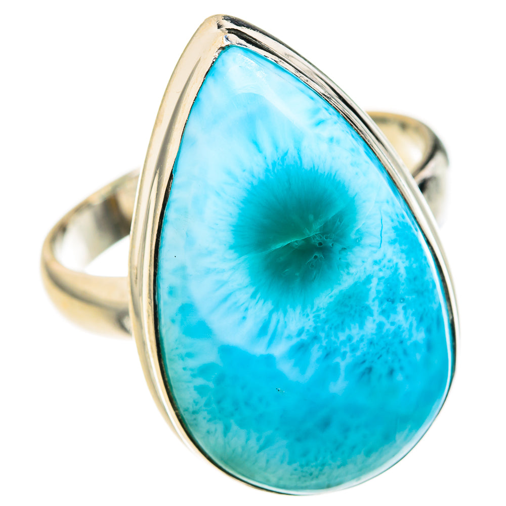 Larimar Rings handcrafted by Ana Silver Co - RING127231 - Photo 2