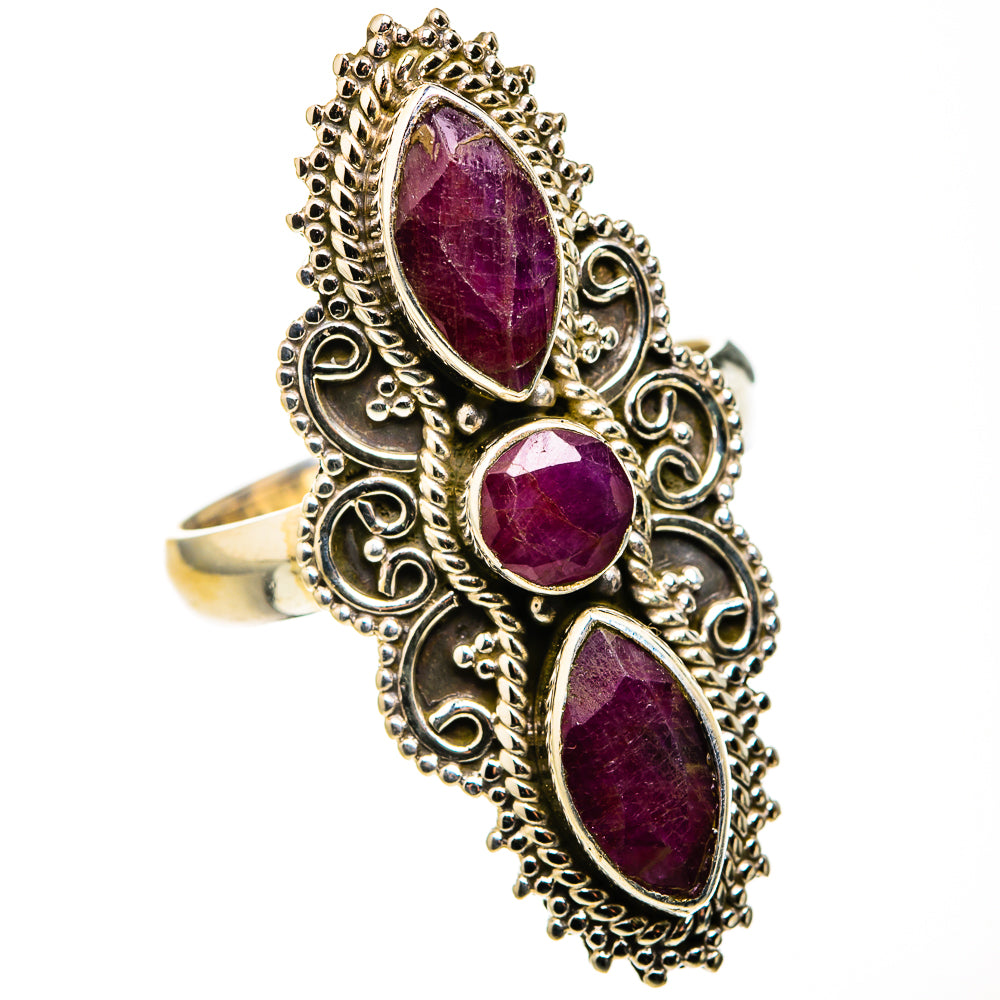 Red Sillimanite Rings handcrafted by Ana Silver Co - RING127241 - Photo 2